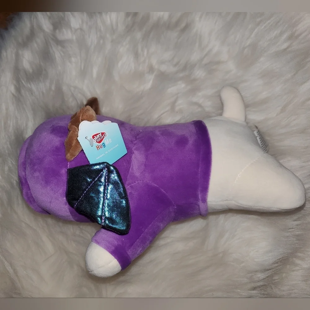 PlayRight Purple Plush Dog With Dragon Costume